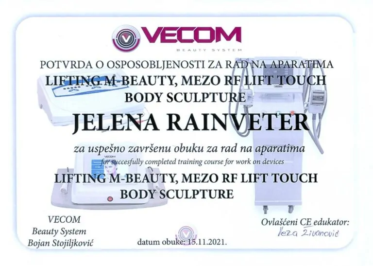 Diploma. Jelena Rainweter
